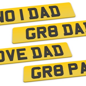 Regalo de matrícula 4D personalizado/matrícula personalizada acrílica/regalo del Día del Padre, nuevo regalo de conductor, regalos de coche/regalos de papá