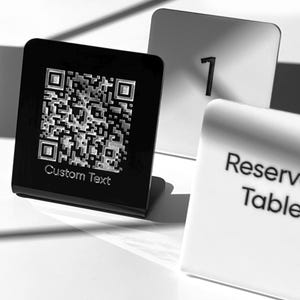 Placas de mesa reservadas - Suporte de acrílico gravado personalizado, 3D, Mesa, Moderno, Minimalista, Restaurante, Placa personalizada de hotel