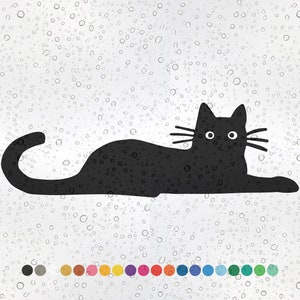 Rainy Day Black Cat in Window Sticker – Fellow Stranger