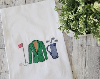 Masters Green Jacket! Kitchen Flour-Sack Towel