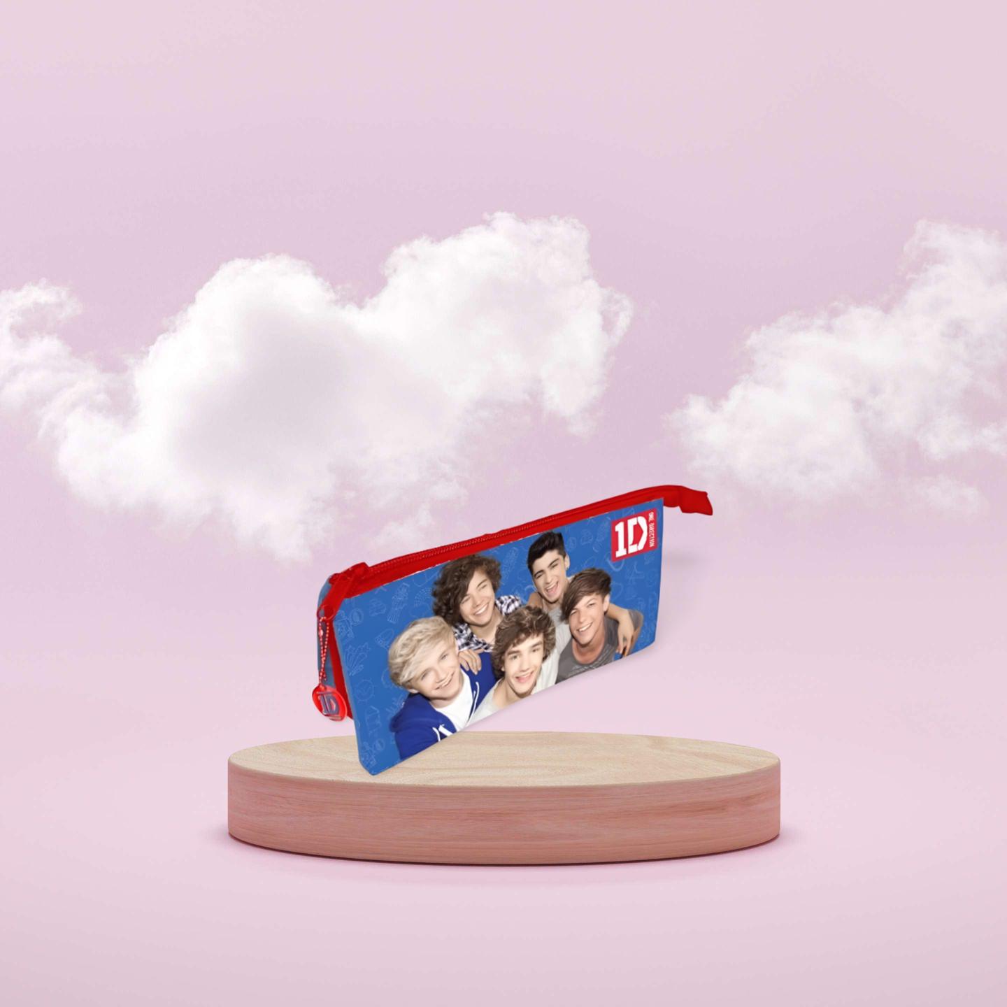 ワン・ダイレクション ペンケース：公式1Dグッズ、3ポケット ジップ