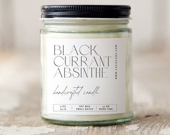 Black Currant Absinthe Non-Toxic Fall Soy Wax Candle