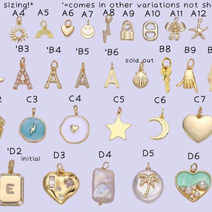 gold filled charms waterproof & tarnish free