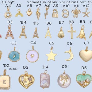 Custom charm necklace, Gold filled, waterproof & tarnish free, Build your own charm necklace, Personalized Jewelry Gift, Customizable