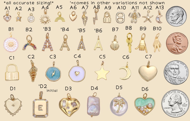 Custom charm necklace Gold filled necklaces waterproof & tarnish free image 1