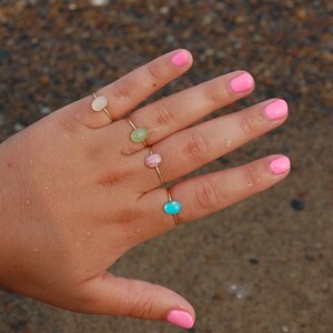 bespoke gemstone rings 8x6 gold filled and 925 sterling silver image 5