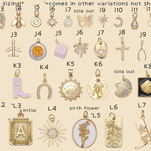 Custom charm necklace Gold filled necklaces waterproof & tarnish free image 2