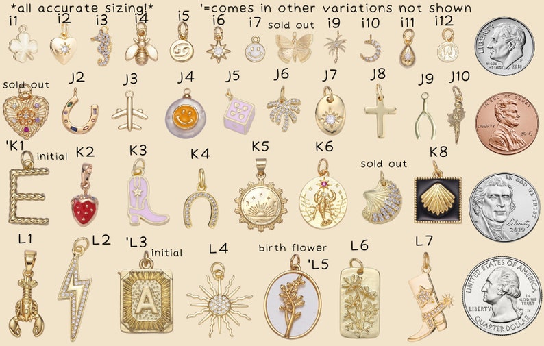 Custom charm necklace Gold filled necklaces waterproof & tarnish free image 2