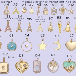 gold filled charms waterproof & tarnish free