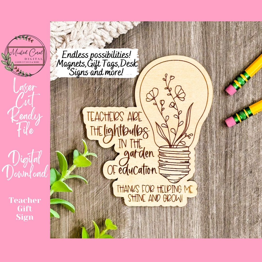 Teacher Appreciation SVG, Gift, Teacher Magnet, Gift Tag, Desk Sign