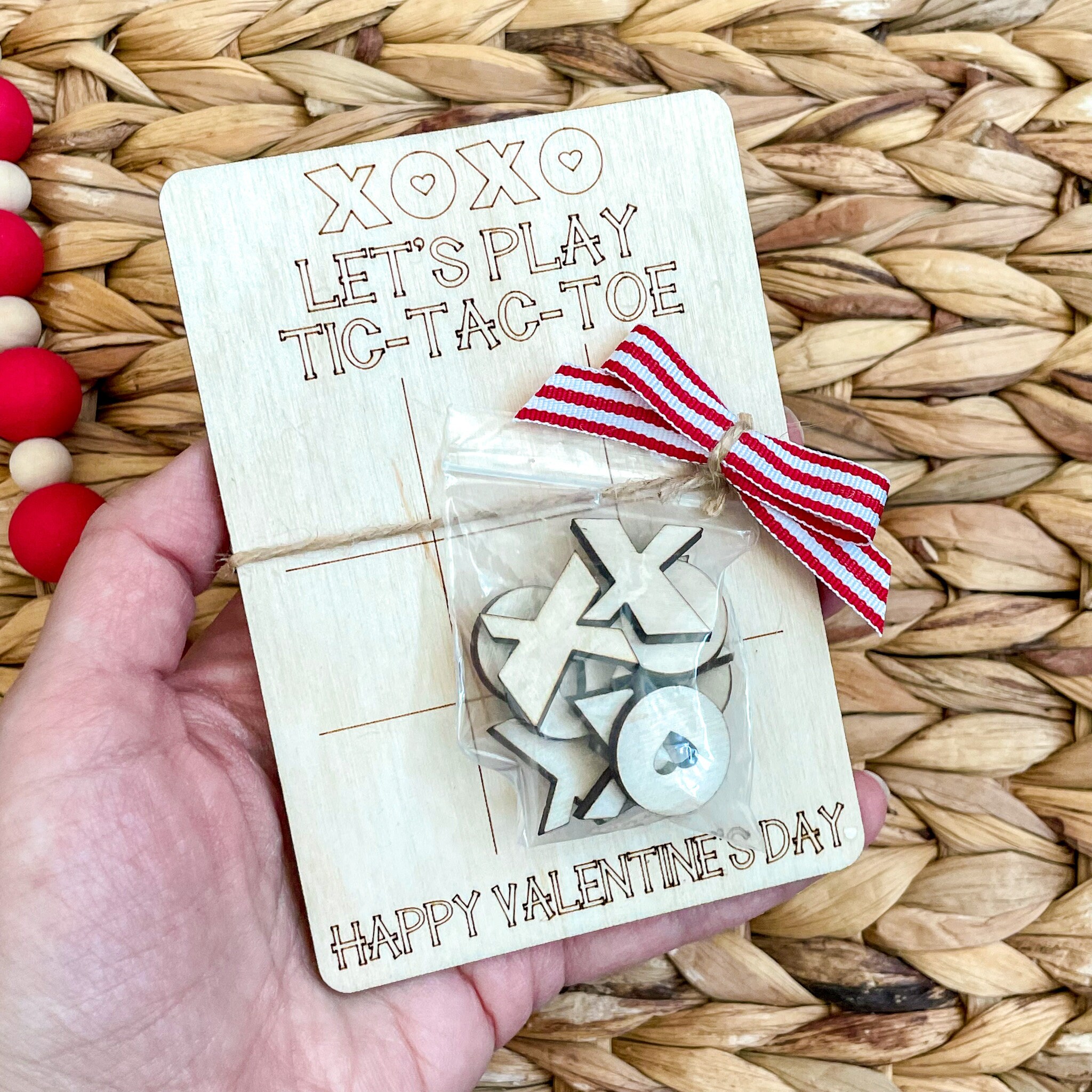Valentine Tic Tac Toe, Kids Valentines Day Card, Digital File ...