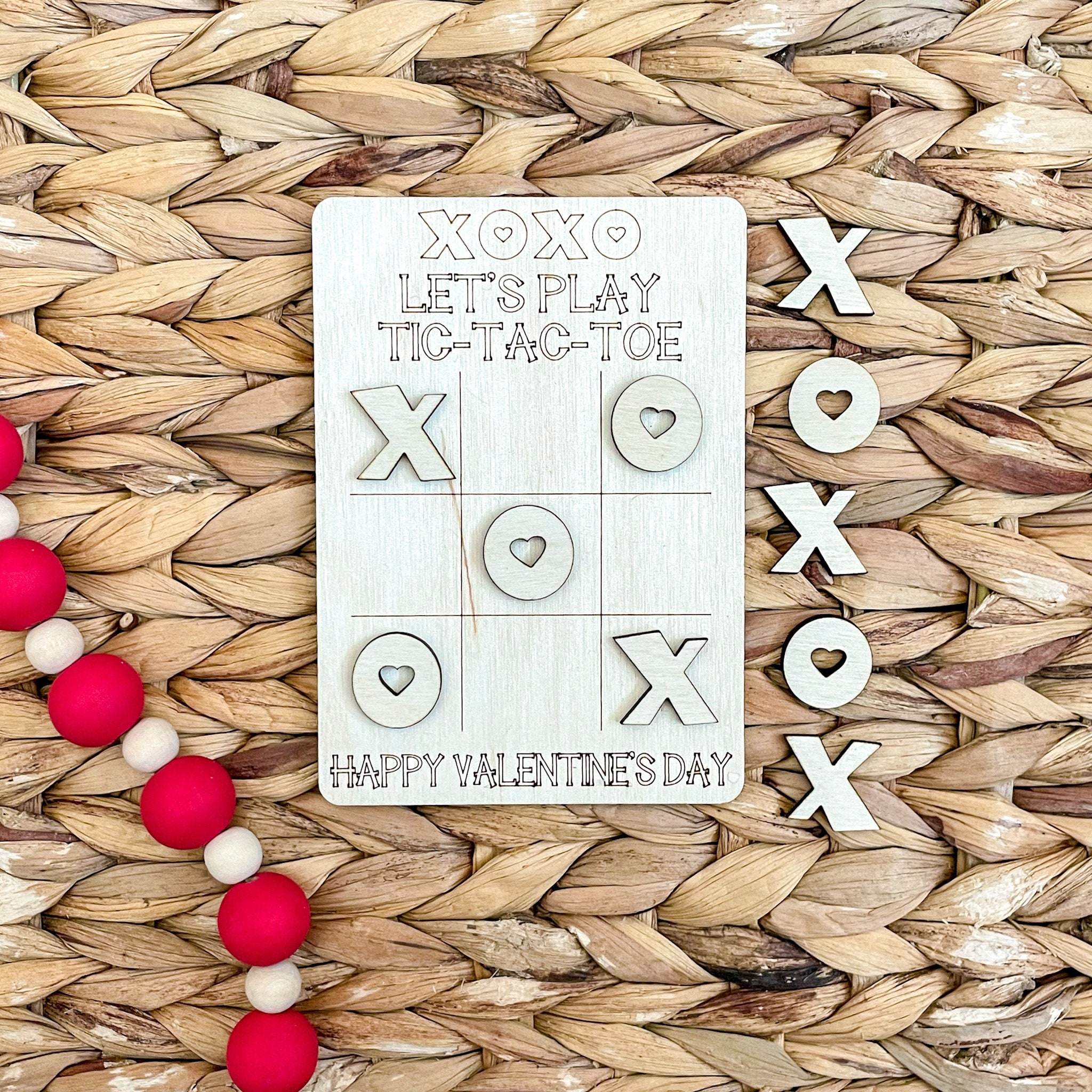 Valentine Tic Tac Toe, Kids Valentines Day Card, Digital File ...