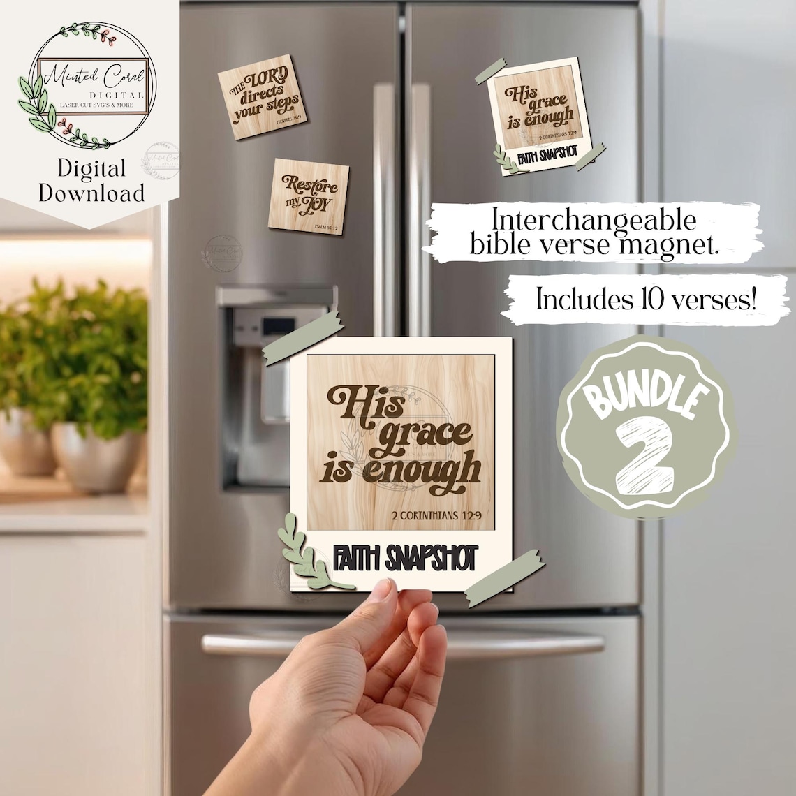 Emergency Scripture Magnets Interchangeable Bible Verse Magnet Bundle 2 SVG, Digital Download ...