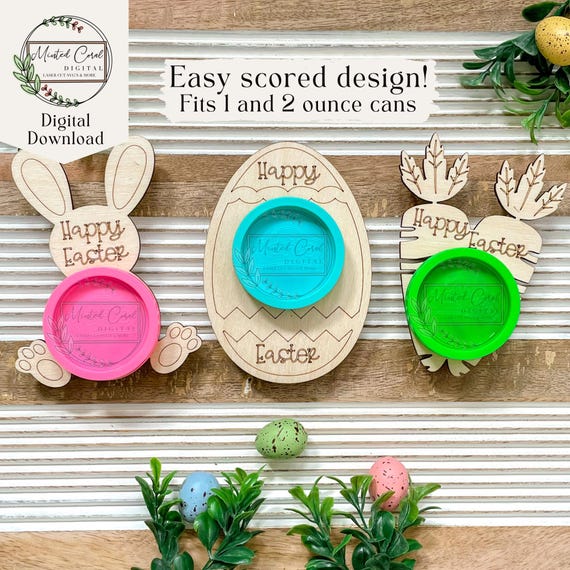 Play Doh Easter SVG, Digital Download, Kids Easter Craft, Glowforge, Laser Cut File