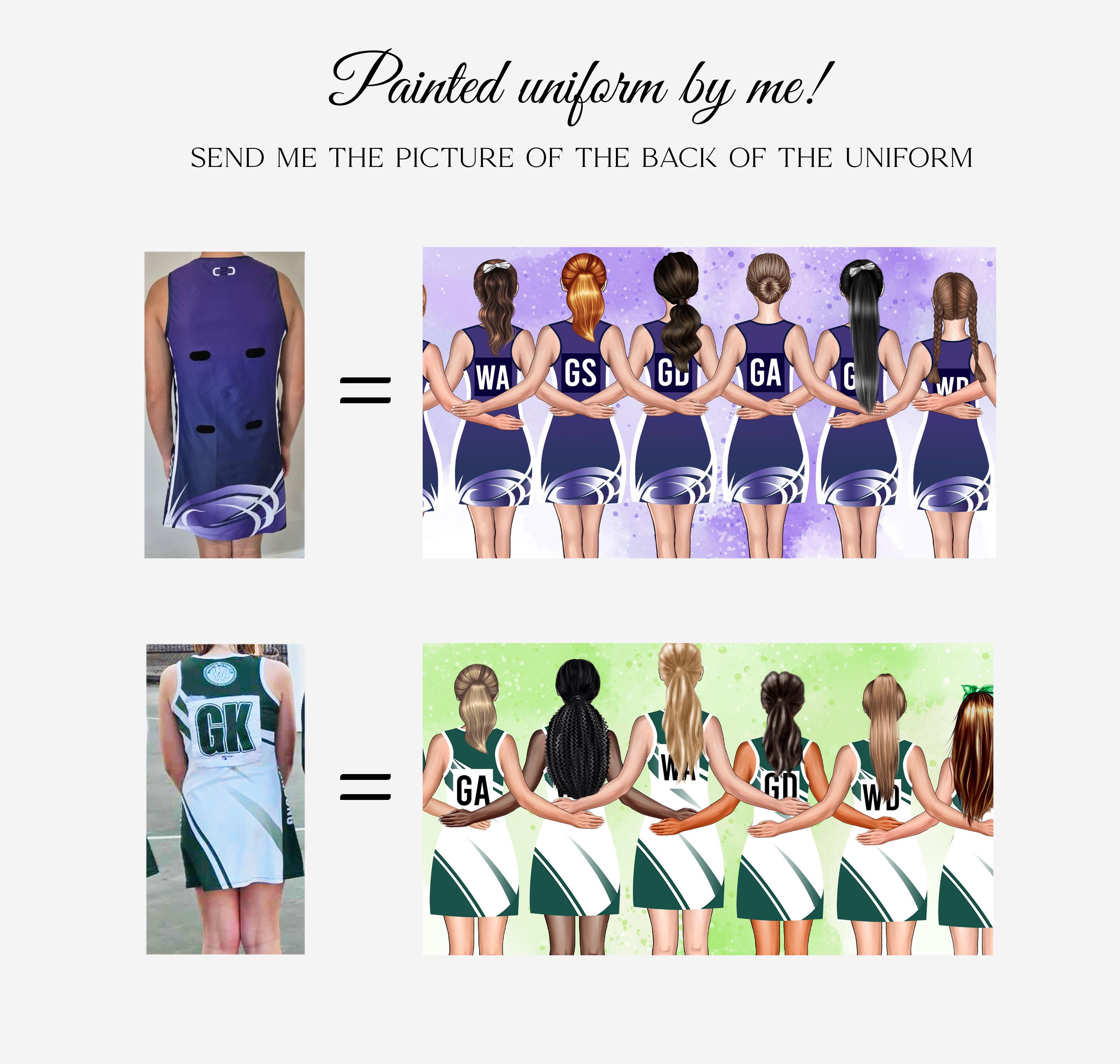 Personalized Netball Team Print - A Special Thank You to the Coach-gift ...