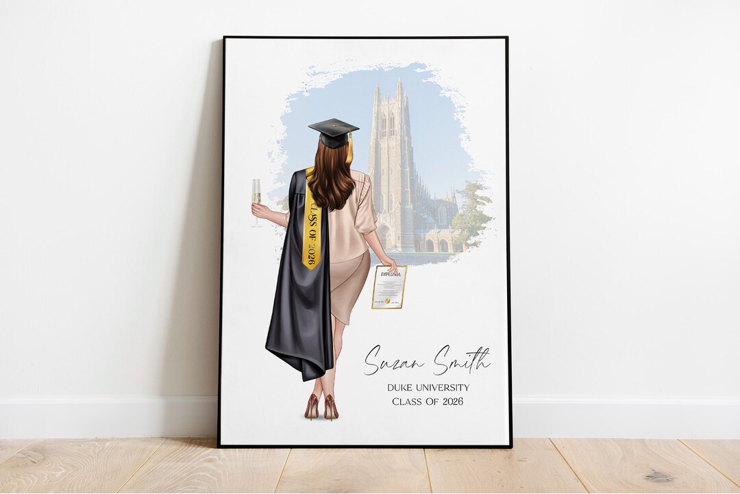 Personalized Graduation Portrait Print – Custom Keepsake (digital ...