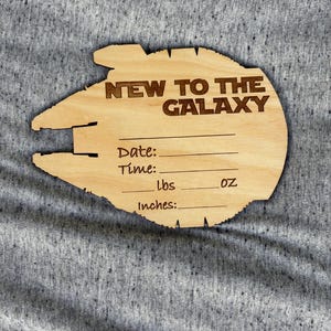 Star Wars Baby Birth Announcement: Millennium Falcon Inspired Photo Prop