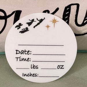 Peter Pan inspired birth announcement / Tinkerbell inspired baby / newborn photo prop