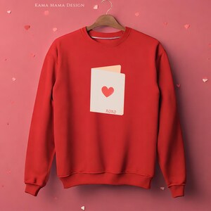 Valentine Love Sweatshirt, Valentijnsdag Trui, Cadeau voor Valentijn, Dames Sweatshirt, Heren Sweatshirt, Valentijnsdag Cadeau, Valentijnskaart