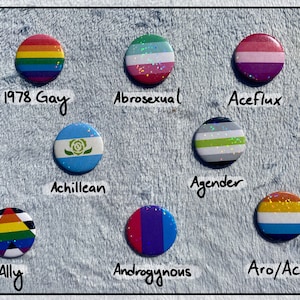 Niestandardowy przypinka LGBT+ | Holograficzny | 1,5" / 37 mm zdjęcie 3