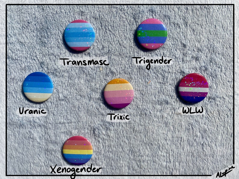 Niestandardowy przypinka LGBT+ | Holograficzny | 1,5" / 37 mm zdjęcie 9