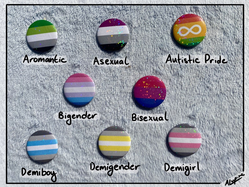Niestandardowy przypinka LGBT+ | Holograficzny | 1,5" / 37 mm zdjęcie 4
