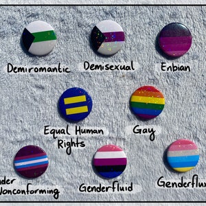 Niestandardowy przypinka LGBT+ | Holograficzny | 1,5" / 37 mm zdjęcie 5