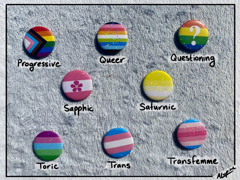 Niestandardowy przypinka LGBT+ | Holograficzny | 1,5" / 37 mm zdjęcie 8