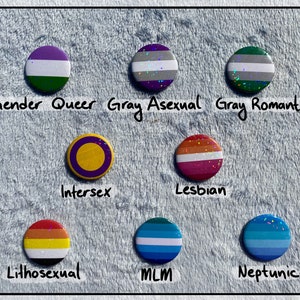 Niestandardowy przypinka LGBT+ | Holograficzny | 1,5" / 37 mm zdjęcie 6