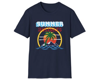 Unisex Softstyle T-shirt, zomervakantie
