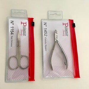 Cuticle Nipper & Nail Scissors curved 2 Pcs Set