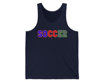 Camiseta sin mangas unisex, fútbol