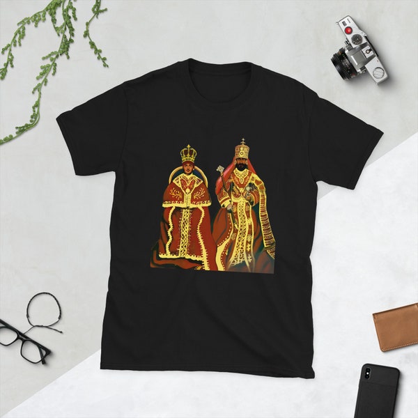 Haile Selassie I Empress Menen Coronation Short-Sleeve Unisex T-Shirt