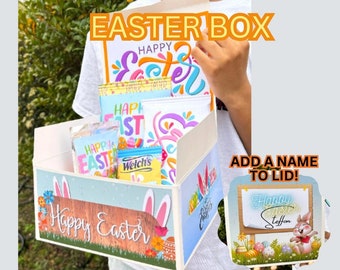 Easter, Easter Basket, Easter Box, Easter Treats, Treat Box for Easter, Kids Easter Treats, Kids Easter Box, Easter, Gift Box for Kids,