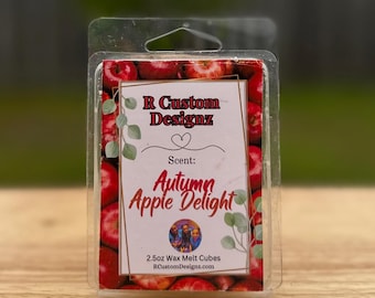 Apple Delight Wax Melts | Crisp Red Apple Scent | Fall & Holiday Fragrance | Sweet Fruity Aroma | Cozy Home Scent | Apple | Handmade Melt