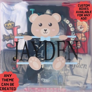 Custom Baby Clothing Gift Box with Baby's Name | Perfect for Baby Showers and Birthdays