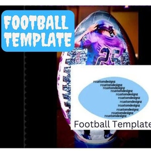 Football | Football Template | Custom Football Template | Photo Football | Ball Wrap Template | Ball Wrap | Personalized Football Template