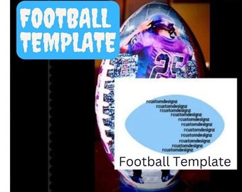 Voetbal | Voetbalsjabloon | Aangepaste voetbalsjabloon | Foto voetbal | Sjabloon balwikkel | Ballenwikkel | Gepersonaliseerde voetbalsjabloon