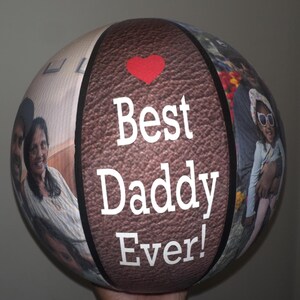 Vaderdagbal | Basketbal | Voetbal | Voetbal papabal | Sportcadeau vader | Fotobal | Basketbalcadeau | Cadeau voor papa | Sportvader afbeelding 2