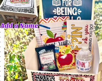 End of School Year Teacher Gift, Teacher Gift, Teacher, Teacher Gift Box, Teacher Appreciation Gift, Gift for Teachers, Treat Box, Snack Box