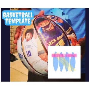 Basketball Template | Custom Basketball Template | Photo Basketball | Ball Wrap Template | Ball Wrap | Personalized Basketball Template