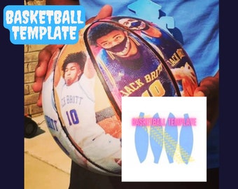customized gift paper Basketball Template | Custom Basketball Template | Photo Basketball | Ball Wrap Template | Ball Wrap | Personalized Basketball Template