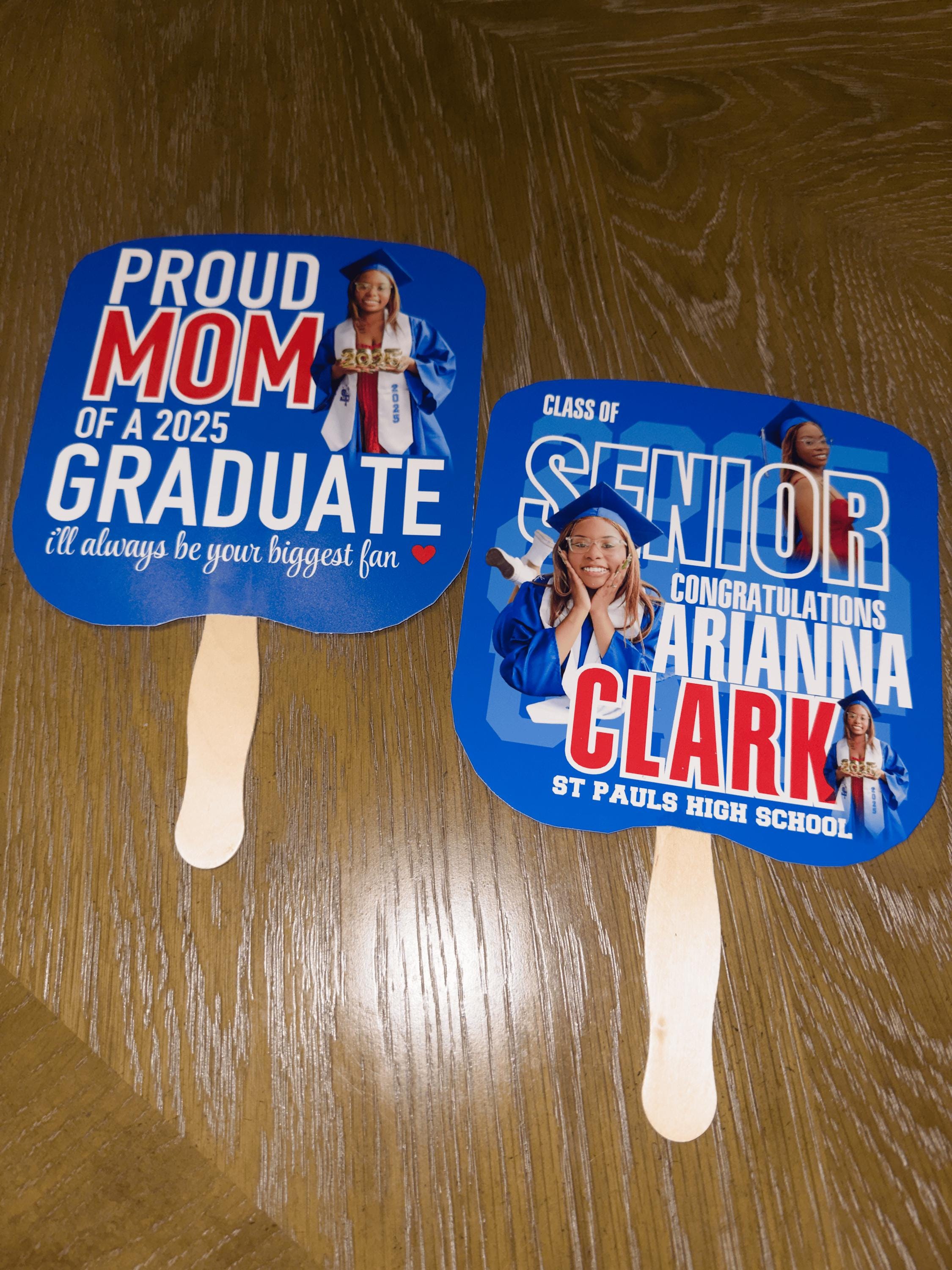 Custom Program Fans – Wedding, Graduation & Memorial Keepsakes – Personalized Ceremony Fans