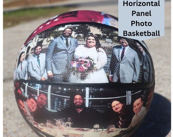 Basketball | Photo Basketball | Senior Gift | Basketball Gift | Custom Basketball | Coach Gift | Horizontal Photo Ball | Picture Basketball