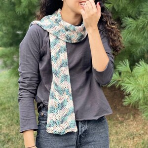 Easy Crochet Ripple Scarf - PATTERN