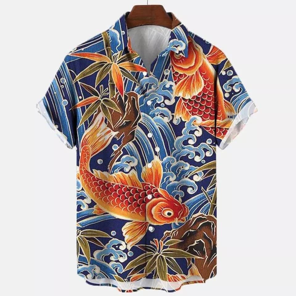 Japanese Koi Hawaiian Shirt sold by Brian Weiss