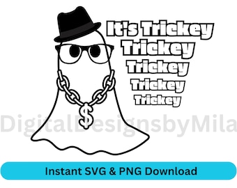 It's Tricky SVG, ghost svg, funny halloween shirt, t shirt svg, Halloween teacher shirt, Run DMC, Halloween shirt mockup, Halloween svg, dfx