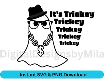 It's Tricky SVG, ghost svg, funny halloween shirt, t shirt svg, Halloween teacher shirt, Run DMC, Halloween shirt mockup, Halloween svg, dfx