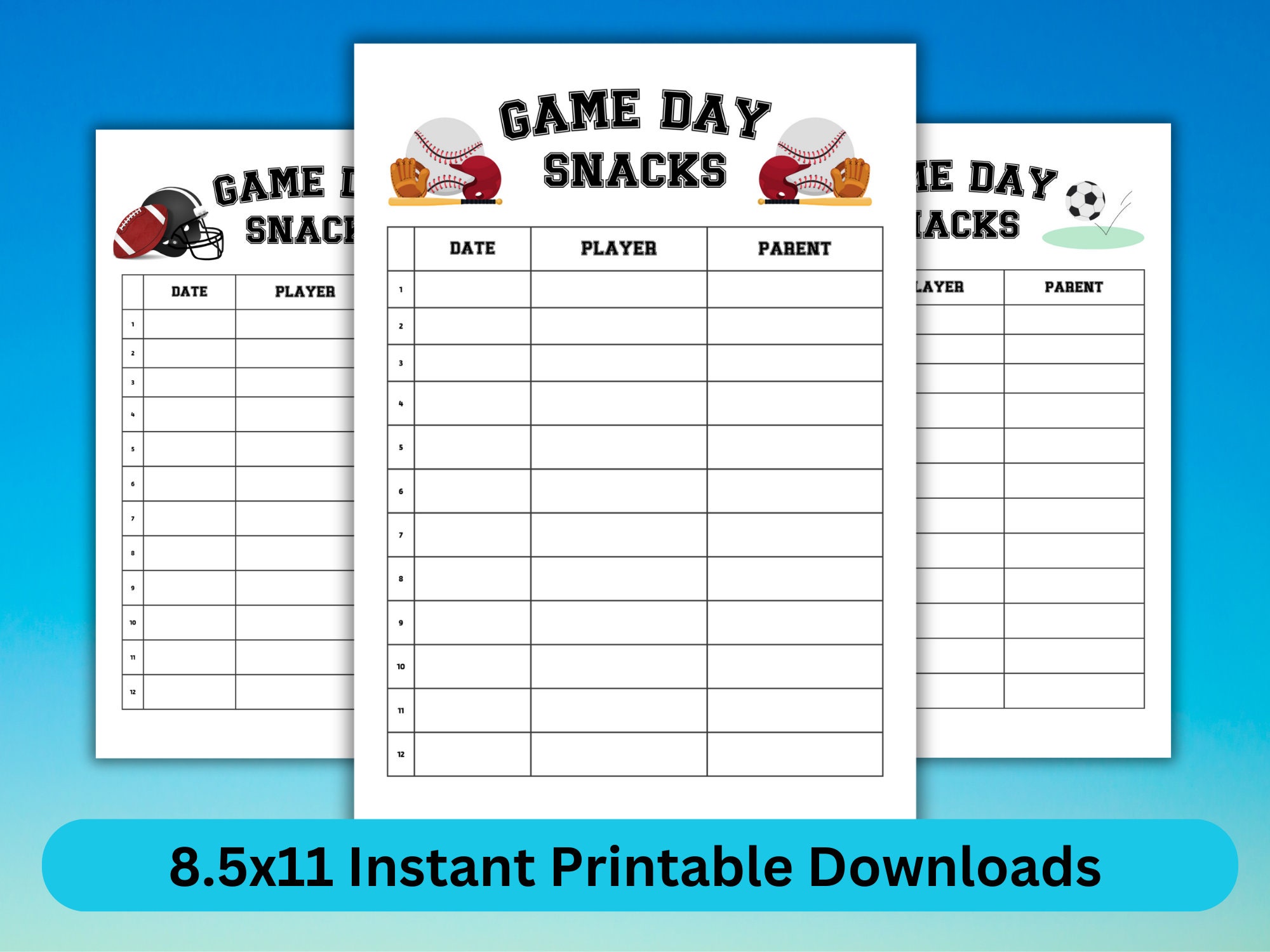 Game Day Snacks Printable Sign - Il Fullxfull.4892958232 A1pn