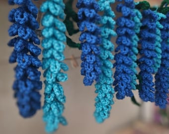 Guirlande de glycine [au crochet]